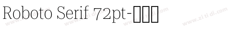 Roboto Serif 72pt字体转换